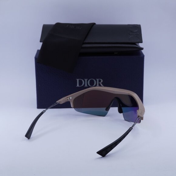 Dior DIORXPLORER M1U 40J7 Shield Sunglasses - Nude/Red Mirror - Picture 4 of 10